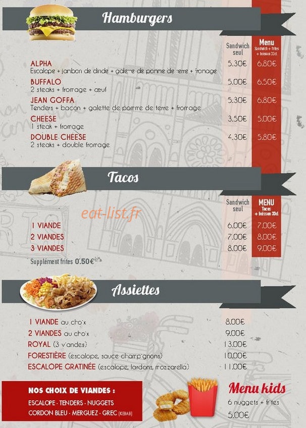 Resto Alpha — carte page 3