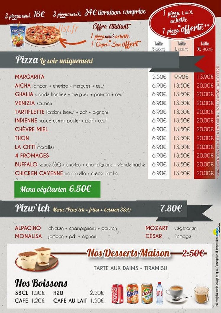 Resto Alpha — carte page 4