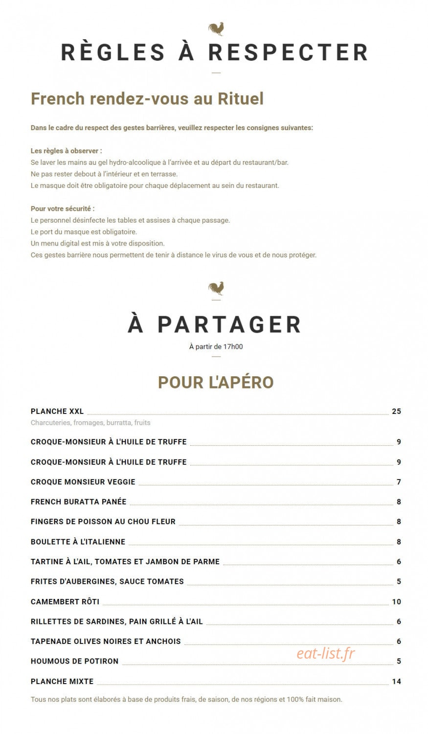 Rituel — carte page 1