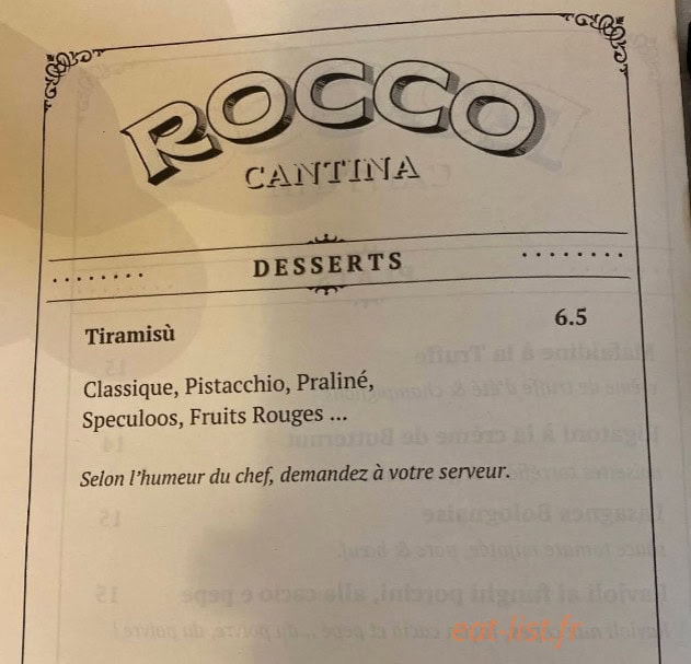 Rocco. Cantina — carte page 2