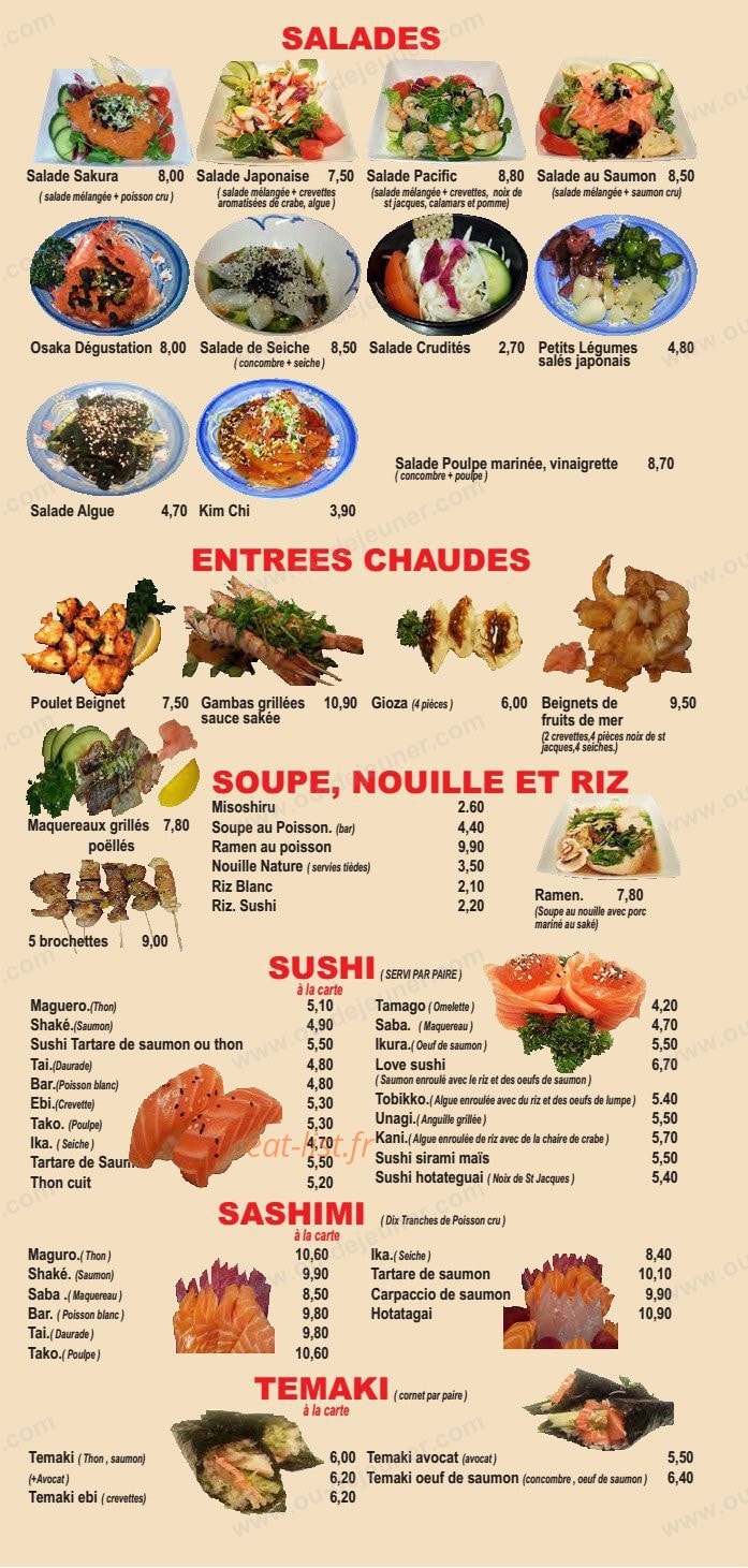 Sakura — carte page 2
