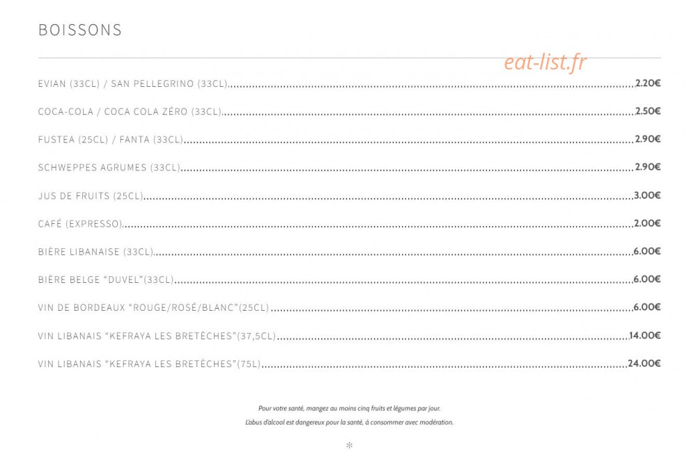 Saray Express — carte page 6