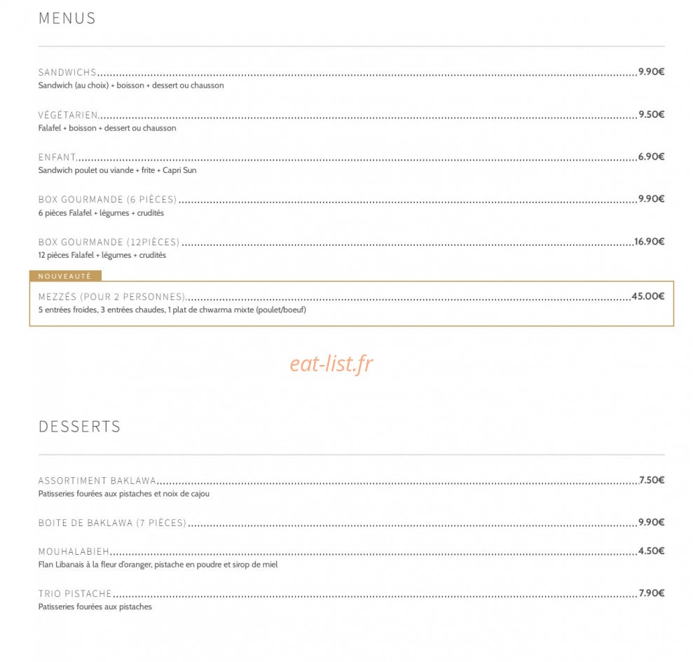 Saray Express — carte page 5