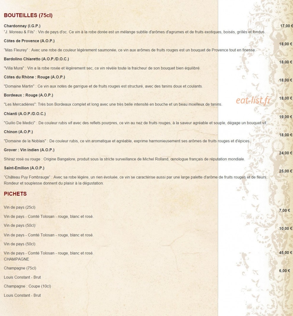 Saveurs de l'Inde — carte page 8