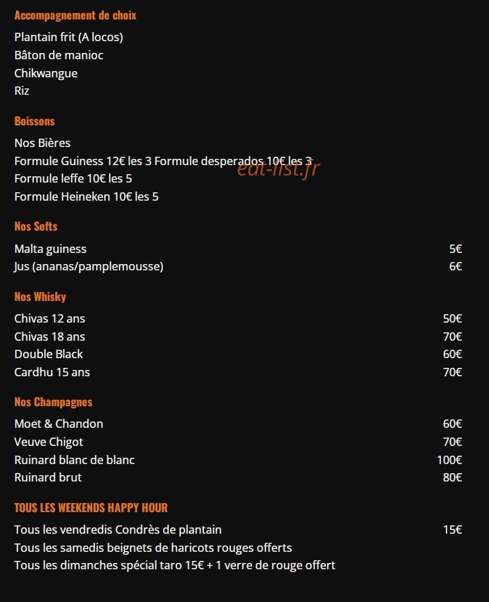Saveurs du Nord — carte page 3