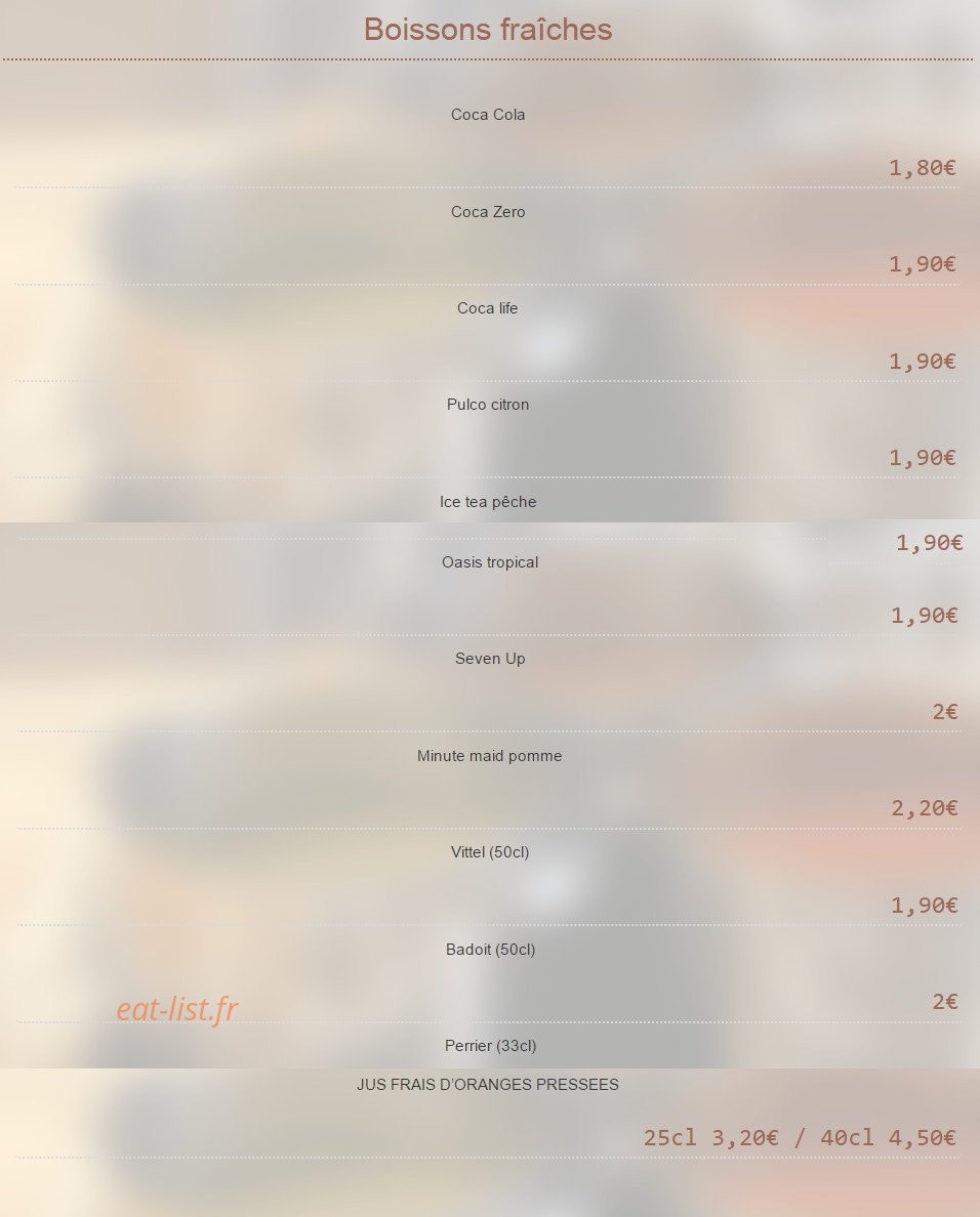 Seasons Cafe — carte page 5