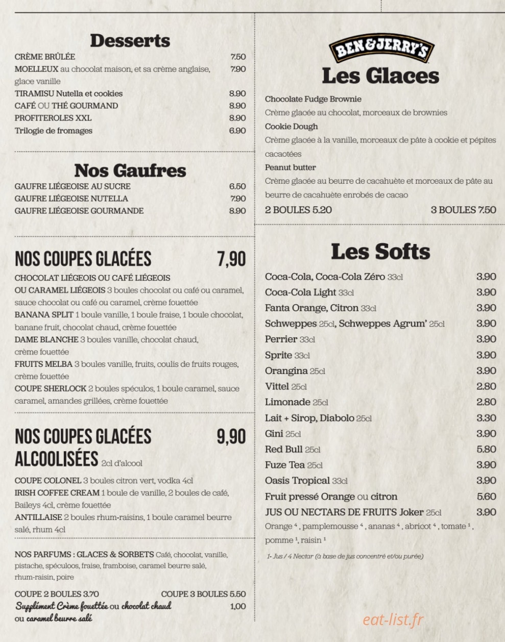 Sherlock Pub — carte page 7