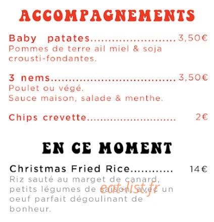 Smokey Banh Mi — carte page 2