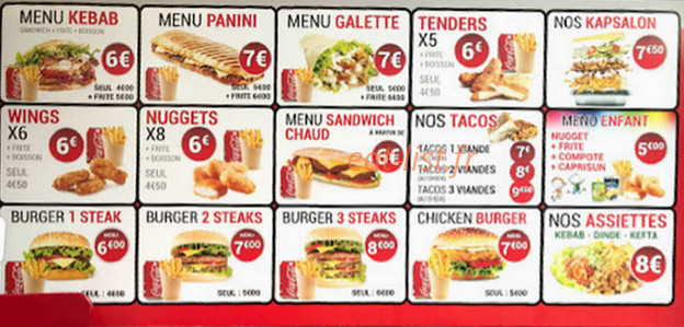 Snack de Waz — carte page 2