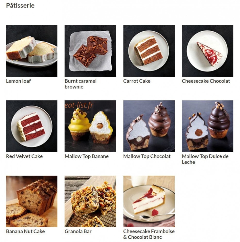 Starbucks coffee — carte page 1