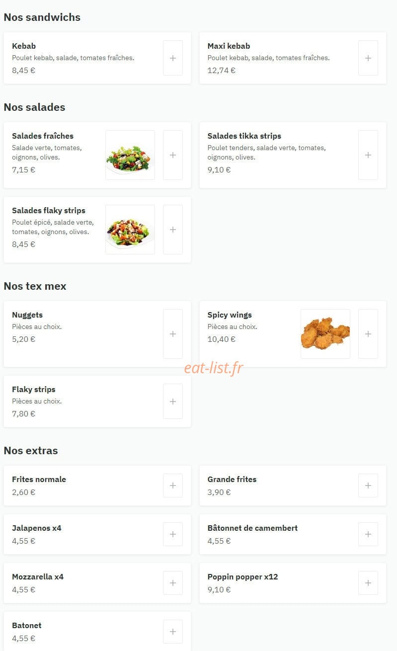 Suprême kebab — carte page 5