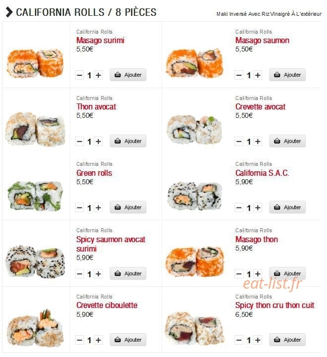 Sushi Boutik — carte page 3