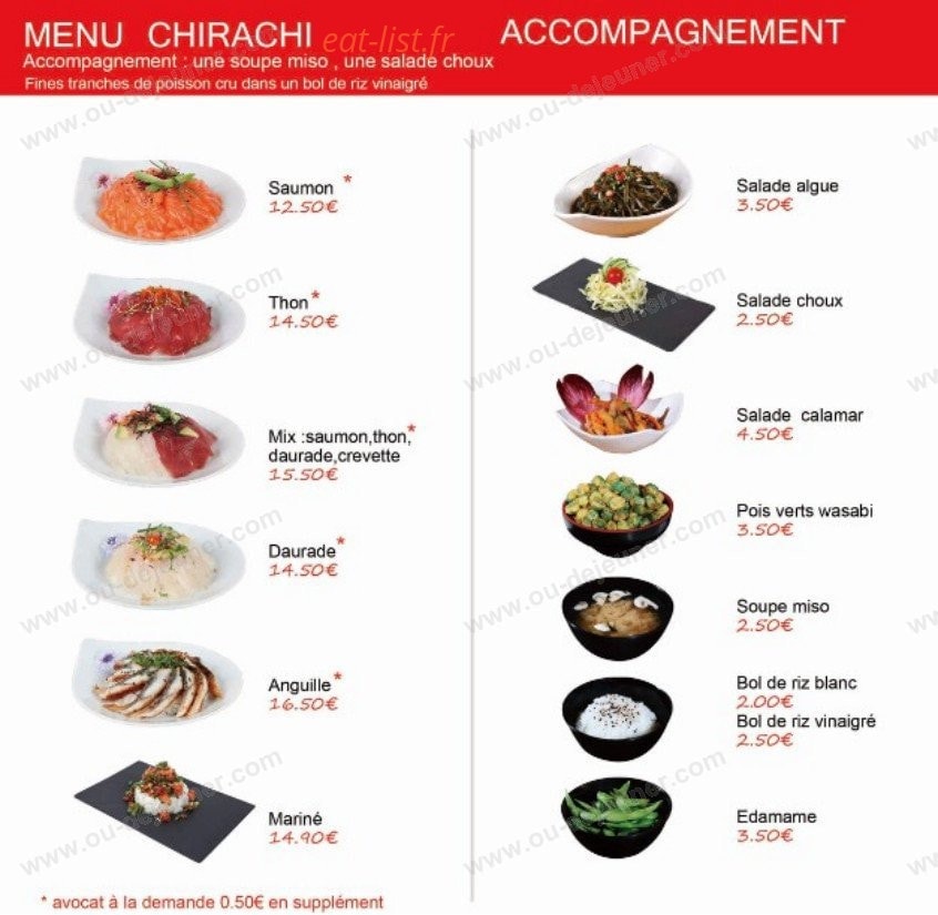 Sushi chiwa — carte page 8