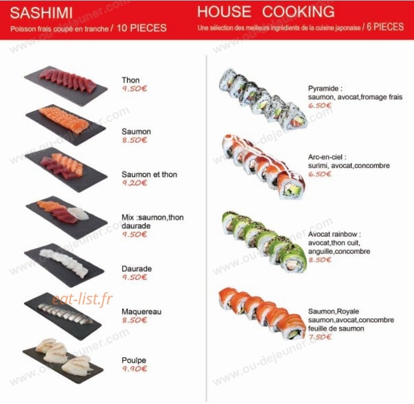 Sushi chiwa — carte page 5