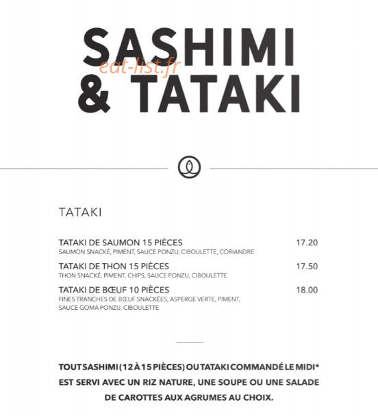 Sushi Shop — carte page 28
