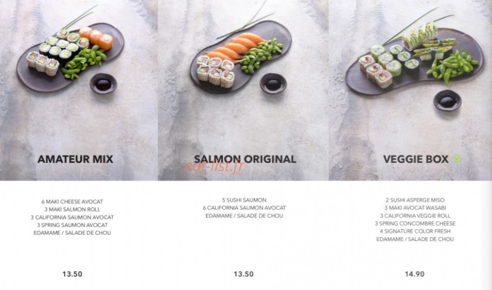 Sushi Shop — carte page 9