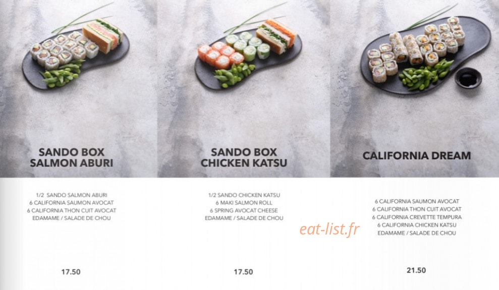 Sushi Shop — carte page 11