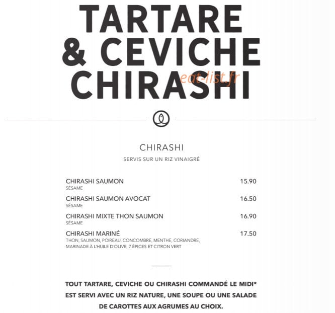 Sushi Shop — carte page 30