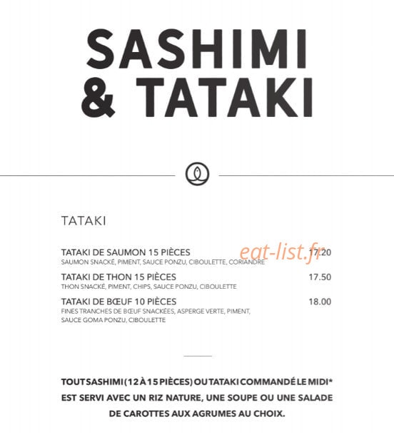 Sushi Shop — carte page 28