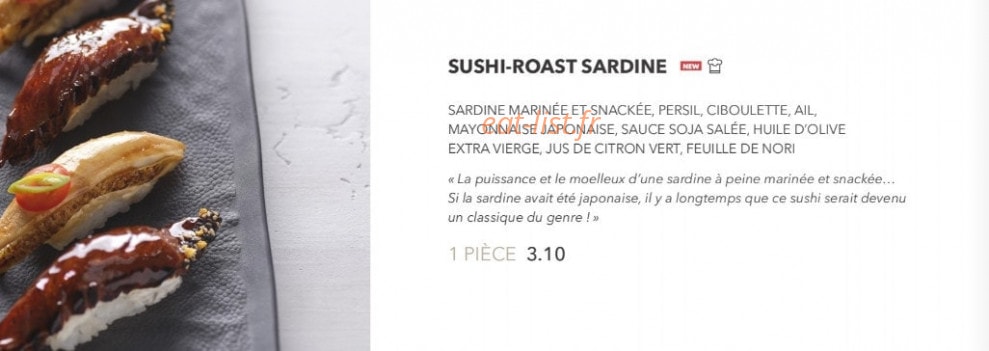Sushi Shop — carte page 7