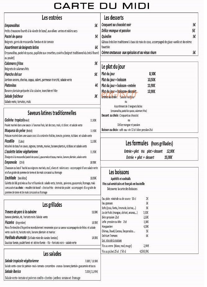Taberna Latina — carte page 1