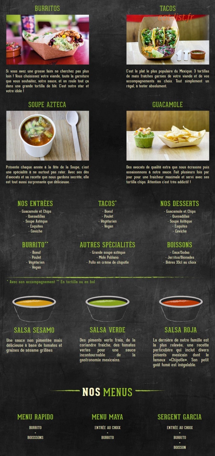 Taco Memo — carte page 1