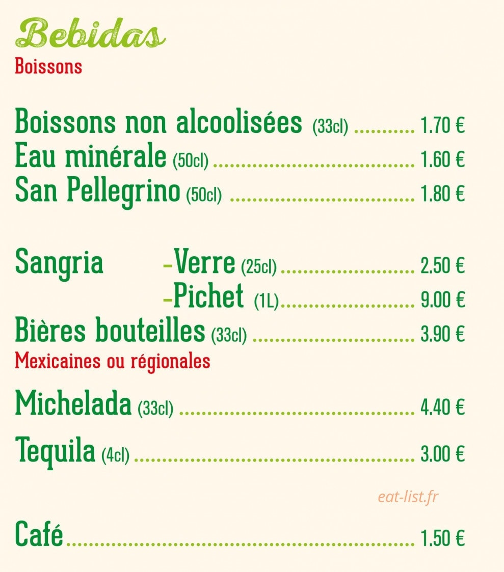Taco Memo — carte page 4