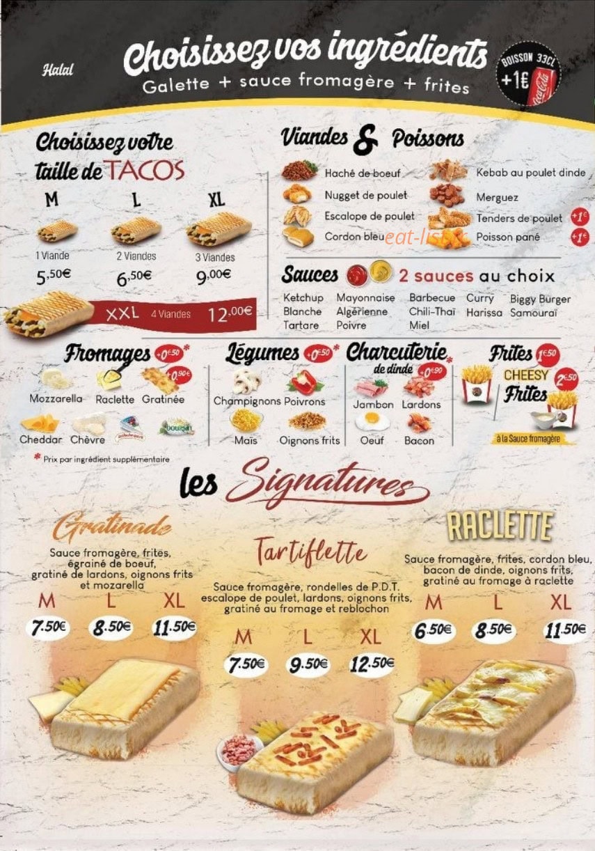 Tacoshake — carte page 2