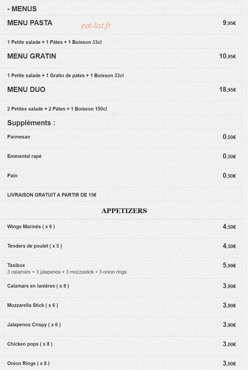 Taxi Thaï — carte page 5