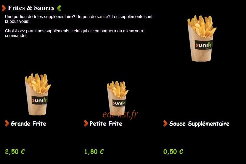 Unik kebab — carte page 13