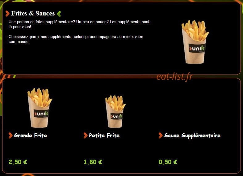 Unik kebab — carte page 11