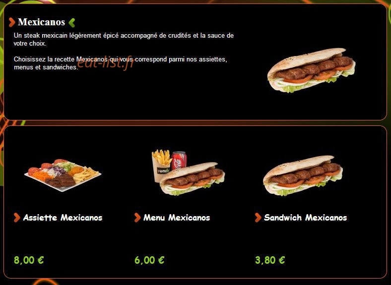 Unik kebab — carte page 6