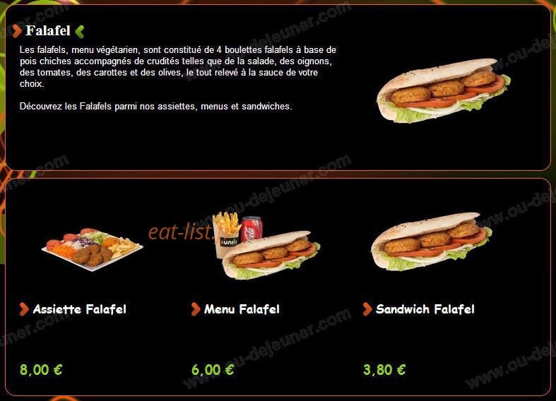 Unik kebab — carte page 13
