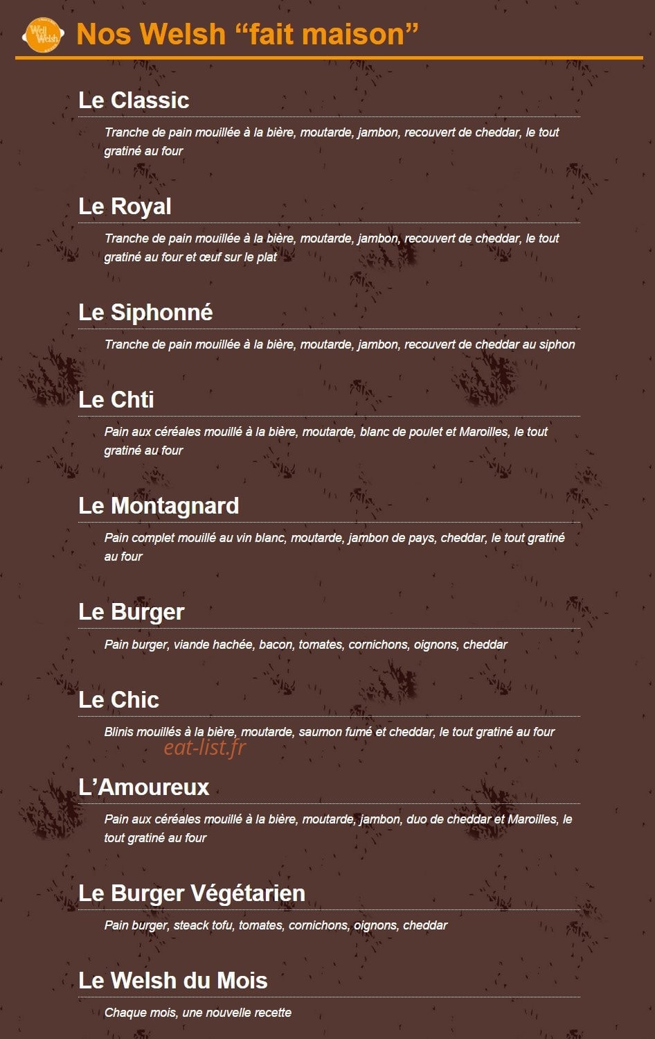 Well Welsh — carte page 1