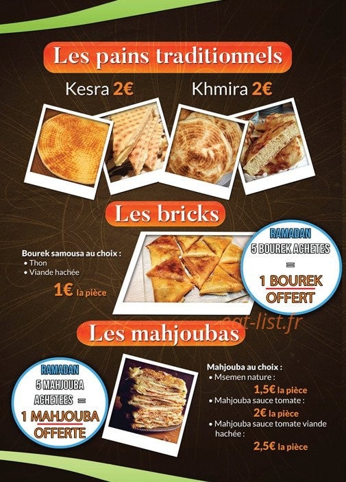 Alia Food — carte page 3