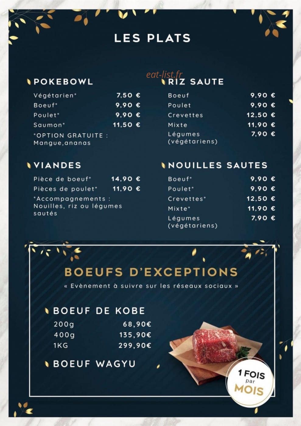 Au coin sushi — carte page 4