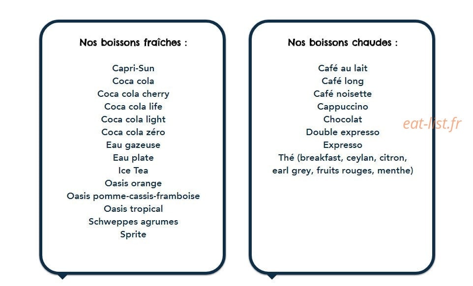 Bar de l'Adeli — carte page 2