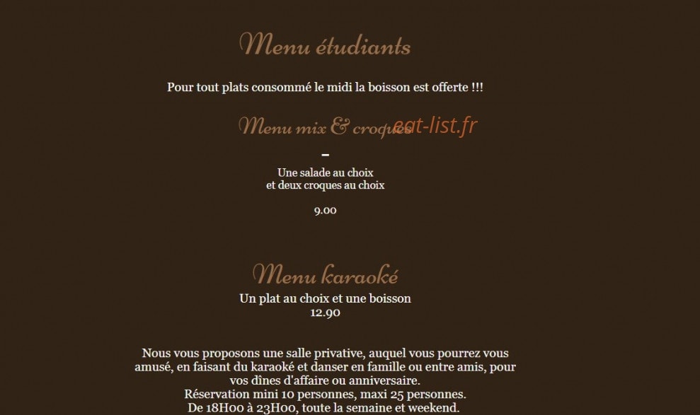 Brodway Pizza — carte page 4