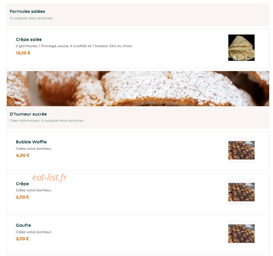 Bubble ice — carte page 1