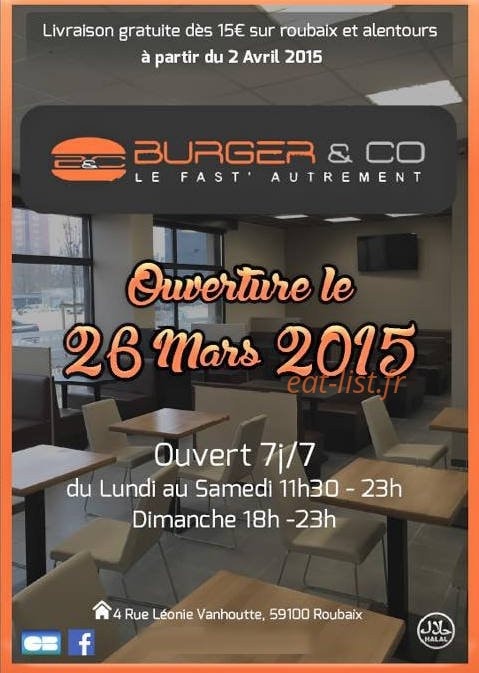 Burger & Co — carte page 1
