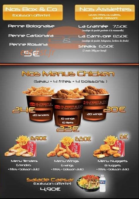 Burger & Co — carte page 9