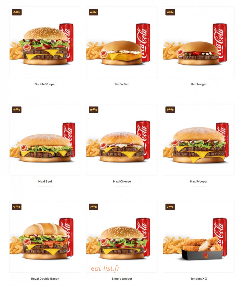 Chick'n Beef — carte page 2