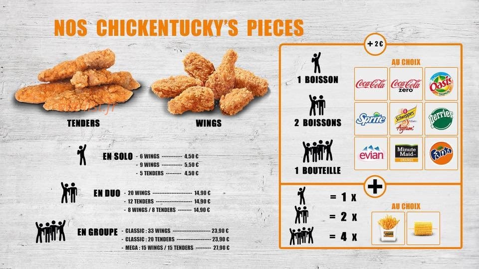 Chicken Tucky — carte page 1