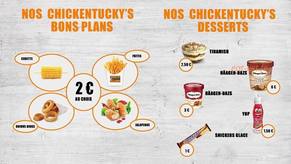 Chicken Tucky — carte page 3