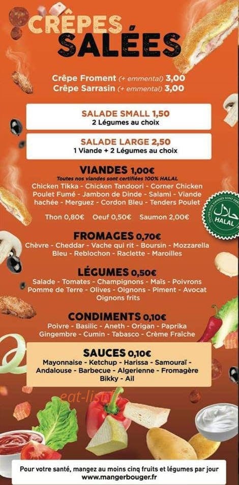 Crêpes corner — carte page 2