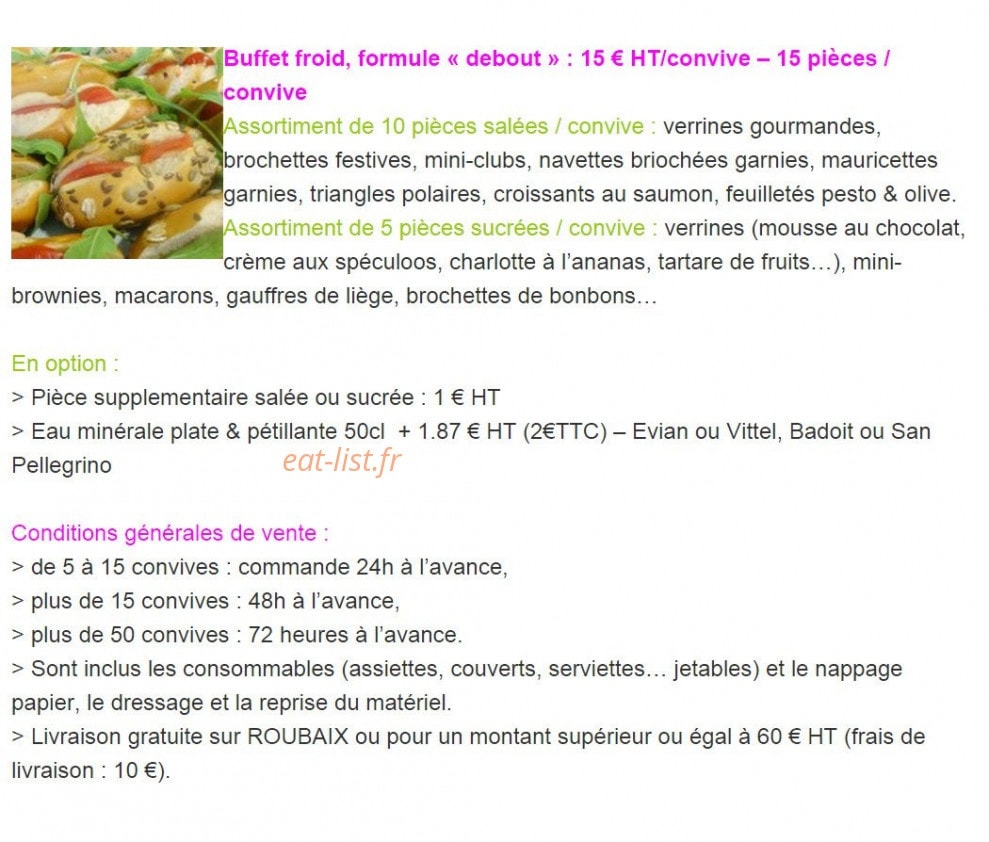 Eat and you — carte page 8