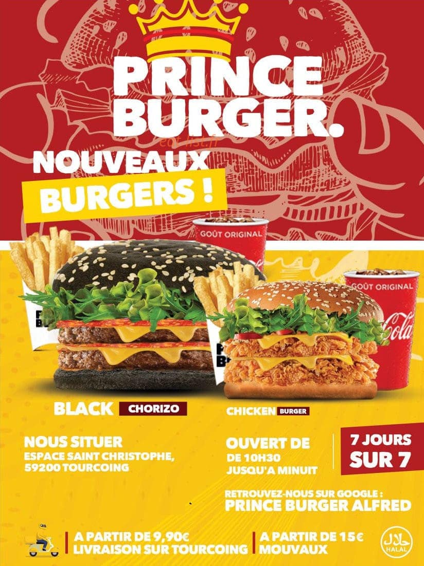 First Burger — carte page 1