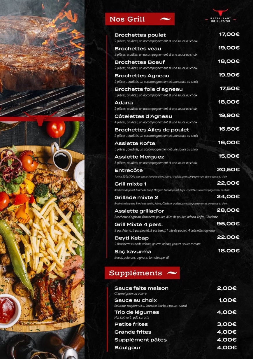 Grillad’Or — carte page 3