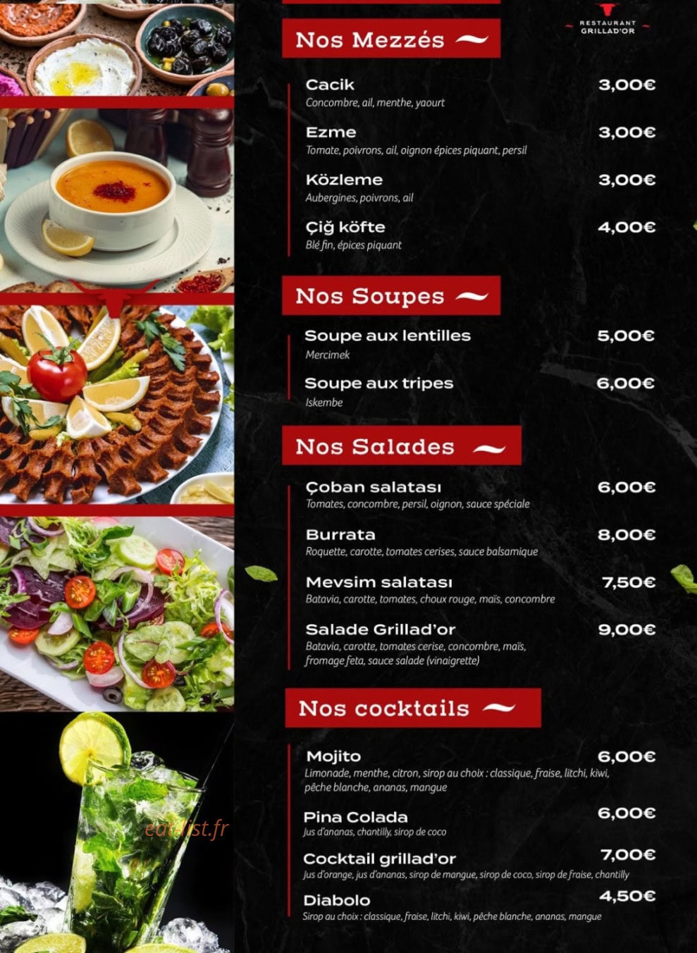 Grillad’Or — carte page 2