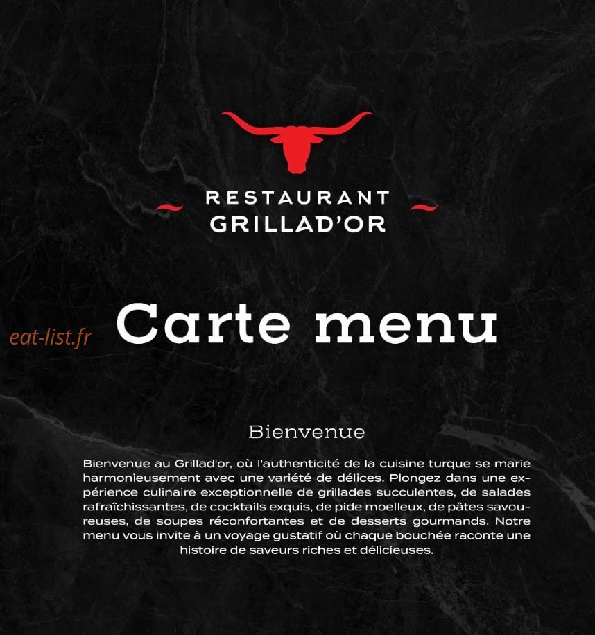 Grillad’Or — carte page 1